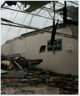 Henryville HS gym, in Henryville, IN, after an EF3 tornado